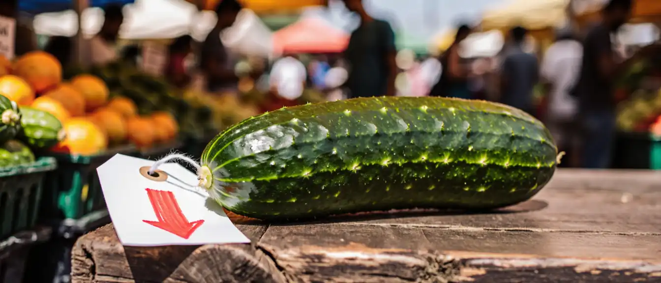 Огуречный демпинг: овощи и молочные продукты стремительно теряют в цене